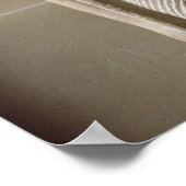 旧王国雪花像(色彩の鮮やか石灰岩) ポスター (角)