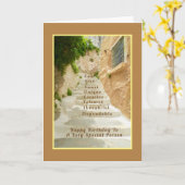 旧白階段/ギリシャ側通り/ハッピーバースデー カード (黄色い花)