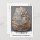 旧石器時代の手斧 ポストカード (正面/裏面)