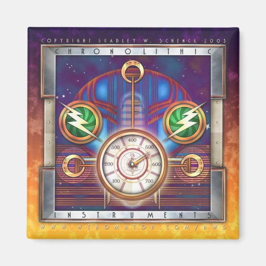 旧石器楽器スクエアマグネット マグネット (正面)