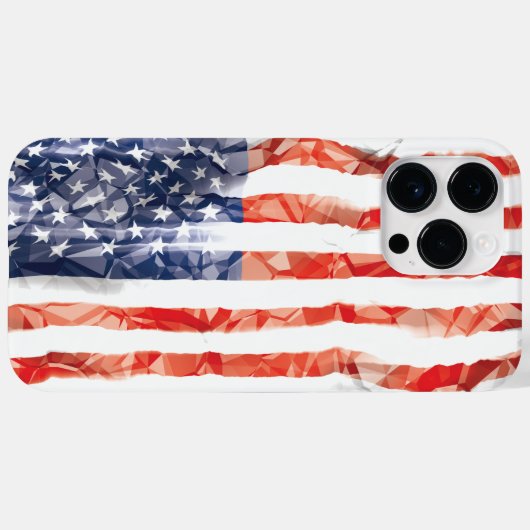 旧米国国旗 Case-Mate iPhoneケース (裏面 (横))