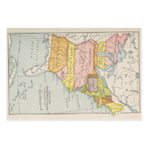 旧米国地図：革命、南北戦争、1880年