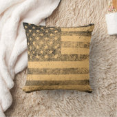 旧米国旗グランジ2 クッション (ブランケット)