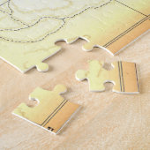 旧紀元前1020年ソールパレスチナ地図 ジグソーパズル (側面)