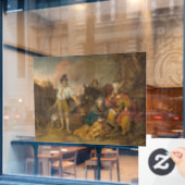 旧約聖書のギベヤでレビテと彼の側室 ウィンドウサイン (カフェ窓)