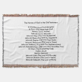 旧約聖書のブランケットの神の名前 スローブランケット