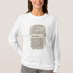 旧約聖書の文字のページ Tシャツ