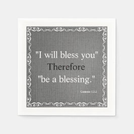 旧約聖書の聖なる書物、 経典賛美- Genesis 2 スタンダードカクテルナプキン