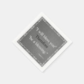 旧約聖書の聖なる書物、 経典賛美- Genesis 2 スタンダードカクテルナプキン (角)