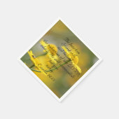 旧約聖書聖なる書物、 経典引用文 – 出エジプト記14:13 スタンダードカクテルナプキン (角)