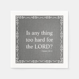 旧約聖書聖なる書物、 経典引用文 – 創世記18:1 スタンダードカクテルナプキン