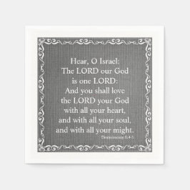 旧約聖書聖なる書物、 経典引用文 – 申命記 スタンダードカクテルナプキン