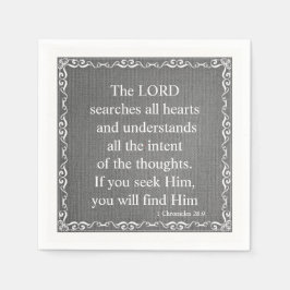 旧約聖書聖なる書物、 経典引用文- 1クロニクル スタンダードカクテルナプキン