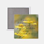 旧約聖書聖なる書物、 経典引用文- Leviticus 19 マグネット (正面/裏面)