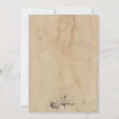 旧紙ハローウィンパーティ 招待状 (裏面)