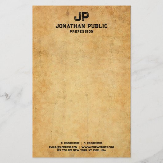 旧紙ルックヴィンテージ動揺して文字テンプレート 便箋 (正面)