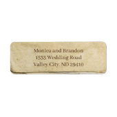 旧紙差出人住所ラベル ラベル (正面)