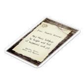 旧紙素朴メリークリスマススクリプトホリデイ マグネット (左側)