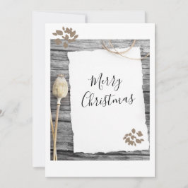 旧紙素朴メリークリスマススクリプトホリデイC シーズンカード
