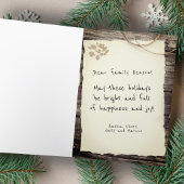 旧紙素朴メリークリスマススクリプト シーズンカード