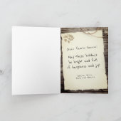 旧紙素朴メリークリスマススクリプト シーズンカード (内部)