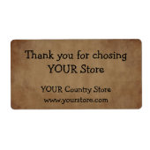 旧紙製品ラベル ラベル (正面)