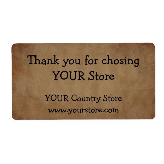 旧紙製品ラベル ラベル (正面)