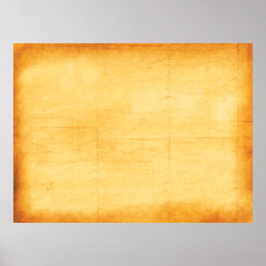 旧紙黄色紙テクスチャ ポスター (正面)