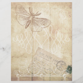 旧紙&ポストカードスクラップブックシート