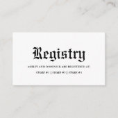 旧素朴英語ケルト結婚チック登録簿 エンクロージャーカード (正面)