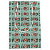 旧緑の切手 ミディアムペーパーバッグ (正面)