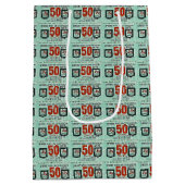 旧緑の切手 ミディアムペーパーバッグ (裏面)