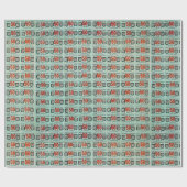 旧緑の切手 ラッピングペーパー (フラット)