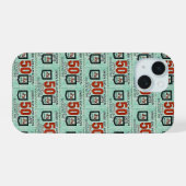 旧緑の切手 iPhone 15ケース (裏面横)