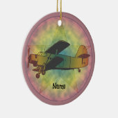 旧美しい飛行機オーナメント セラミックオーナメント (右)