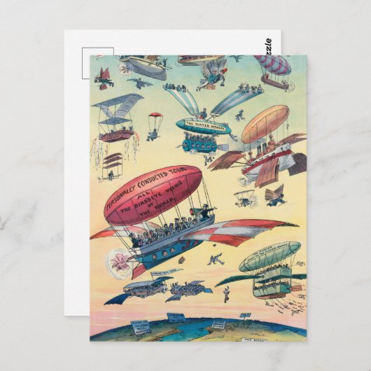 旧航空ヴィンテージはがきアンティーク ポストカード (正面/裏面)