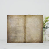 旧航空機ヴィンテージジャーナルのスクラップブック紙 (スタンド正面)