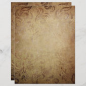 旧色あせたスクラップブック紙 (正面/裏面)