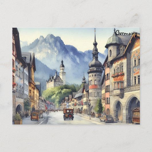 旧芸術ヴィンテージ旅行ベルリンドイツシティ ポストカード (正面)