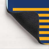 旧英国海軍ブルーとオレンジストライプ色の名前 マウスパッド (コーナー)