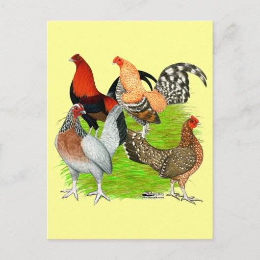 旧英語ゲームカルテット ポストカード (正面)