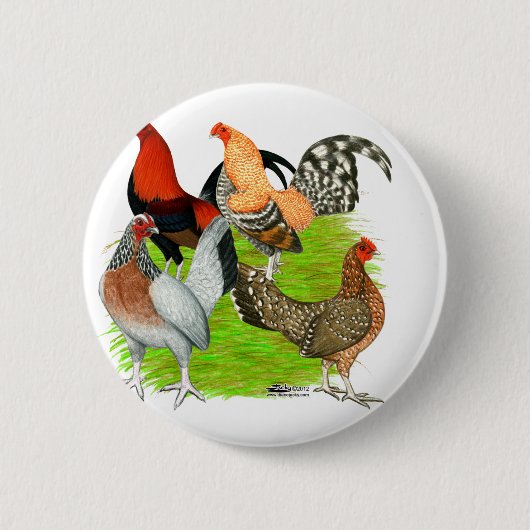 旧英語ゲームカルテット 缶バッジ (正面)