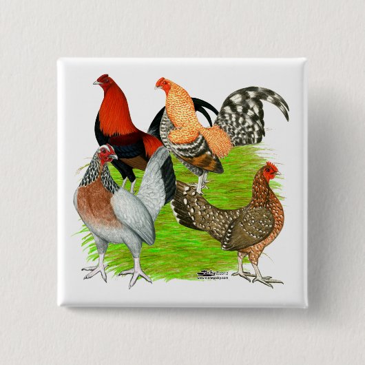 旧英語ゲームカルテット 缶バッジ (正面)