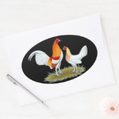 旧英語ゲームバンタム：レッドピール 楕円形シール (封筒)