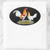 旧英語ゲームバンタム：レッドピール 楕円形シール (バッグ)