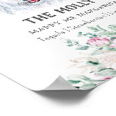 旧英語シェプドッグ犬のシグネチャードリンクの看板 ポスター (角)