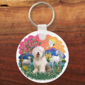 旧英語シープドッグ#6 キーホルダー (正面)