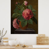 旧英語バラ – ジャンフランバンデル ポスター (キッチン)