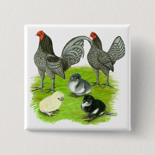 旧英語ブルーゲームファミリー 缶バッジ (正面)