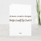 旧英語国コテージグリーティングカード カード (裏面)